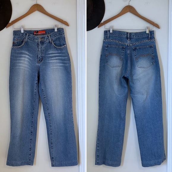 Vintage American Motorcycle Jeans in perfectly worn in condition, Sz 30 - Picture 5 of 15